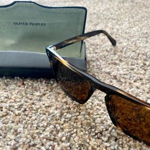 Oliver Peoples Bernardo Cocobolo Brown Polar sunglasses